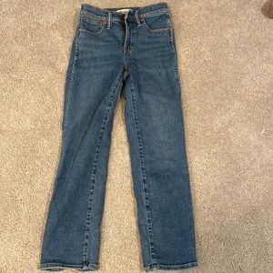 Madewell stovepipe jeans, 23 petite
